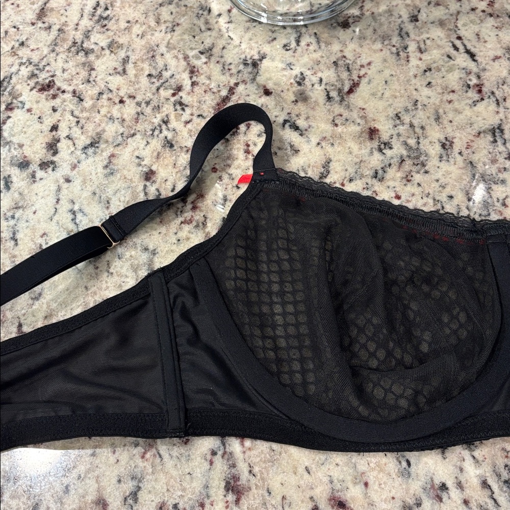 40DD Cacique Unlined Balconette Bra Bow Red Thick Adjustable Sexy Underwire - Picture 10 of 14